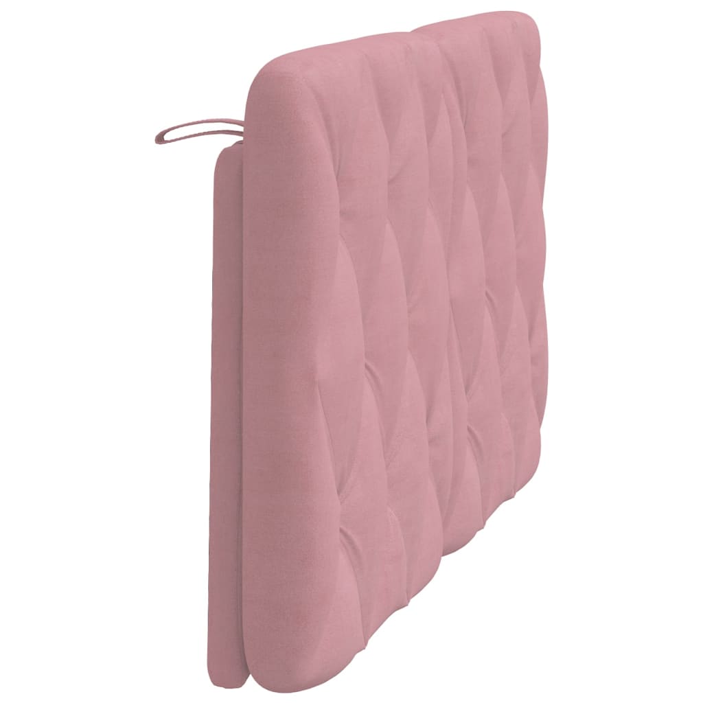 Vidaxl Poduszka Na Wezgłowie, Różowa, 140 Cm, Aksamitna