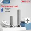 Vis Machine à Tête Plate Phillips en Acier Inoxydable 304 GUWANJI