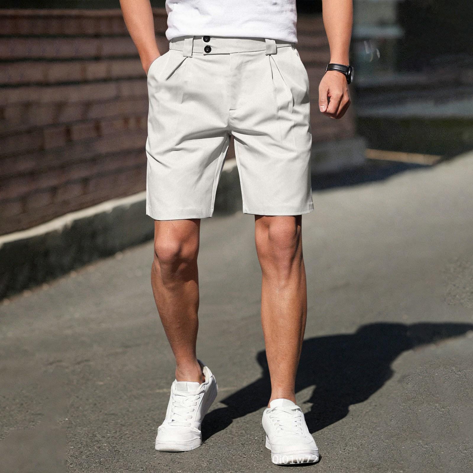 

Men s Business Five-pocket Shorts L бежевый