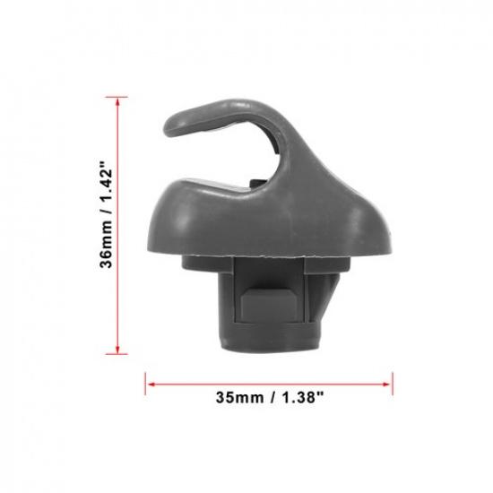 Pack of 2 For Honda Gray Car Sun Visor Hook Clip Bracket Retainer 88217S04003ZA