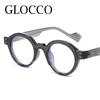 New Unisex Round Myopia Glasses For Men Women Anti Blue Light Prescription Eyeglasses Frames Nearsighted Eyewear Glasses -1 -2