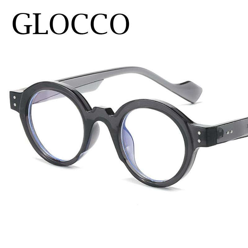 New Unisex Round Myopia Glasses For Men Women Anti Blue Light Prescription Eyeglasses Frames Nearsighted Eyewear Glasses -1 -2