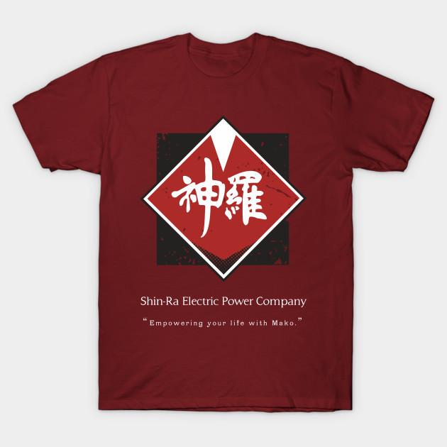 Buy Men Premium Cotton Harajuku T Shirt Shin Ra Company Print Men's Tee ...