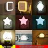 Cartoon LED Night Light with Light Sensor for Baby's Bedroom