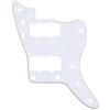 Musiclily Pro 13-Hole 65 60s JM Jazzmaster Pickguard for Fender American Jazzmaster Electric Guitar, White Pearl, 4 Picks