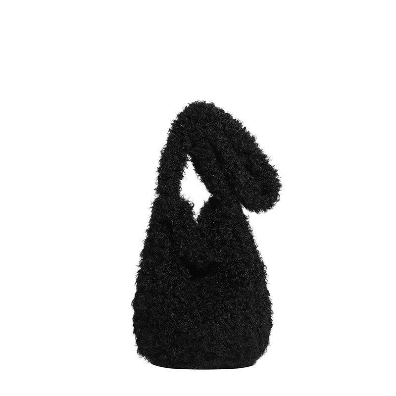 Koreanische Version Herbst und Winter Neu Modisch Vielseitig Praktisch Fashi Langes Haar Pelzig Schulter Crossbody Tasche