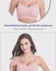 Wire-Free Plus Size Front Closure Nursing Bra for Pregnant Women - Adjustable, Seamless Design for Comfortable Feeding