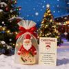 Q1FD Little Pocket Christmas Hug, Christmas Pocket Hug Gifts with Encouragement Cards, Santa Mini Charm Ornaments,