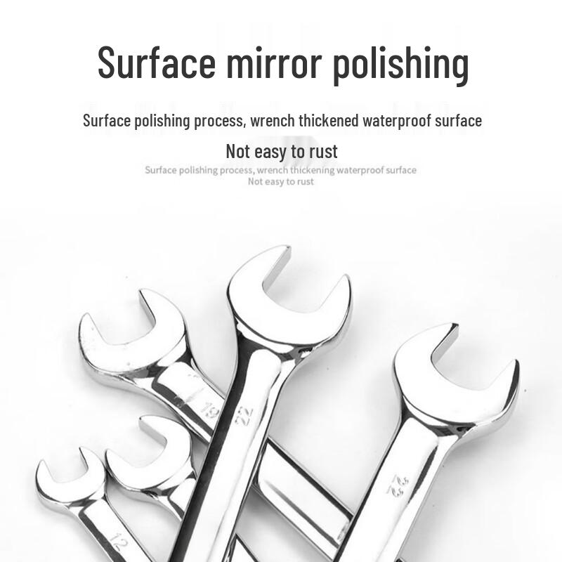 Shenran Fully Polished Double Open-End Wrench