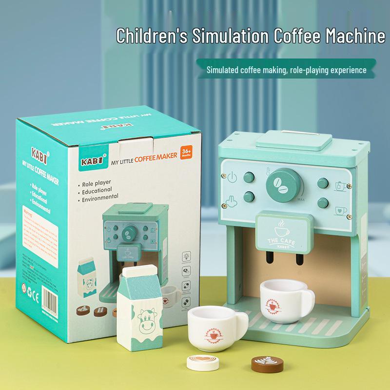 

Деревянный игровой набор «Кофеварка» для детей 3-6 лет - Мини-кухонная игрушка для раннего развития