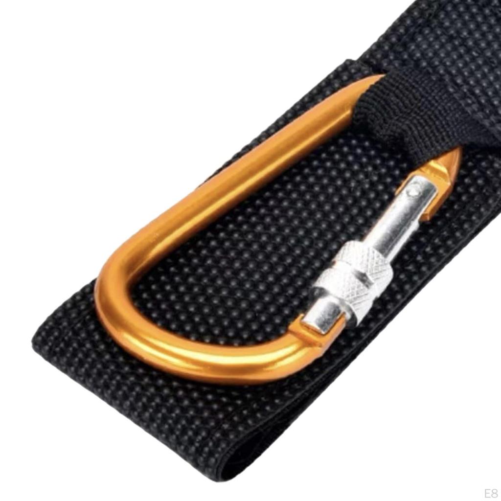 Heavy Duty Loop Tie Down Straps with Carabiner Bike Handlebar Automatic Locking Hook