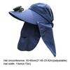 Rechargeable Fan Sun Hat Cotton Polyester Sunshade Hat New Visor Hat  Summer