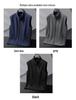 Plus Size Men's Fleece Stand Collar Vest - Autumn/Winter Loose Fit