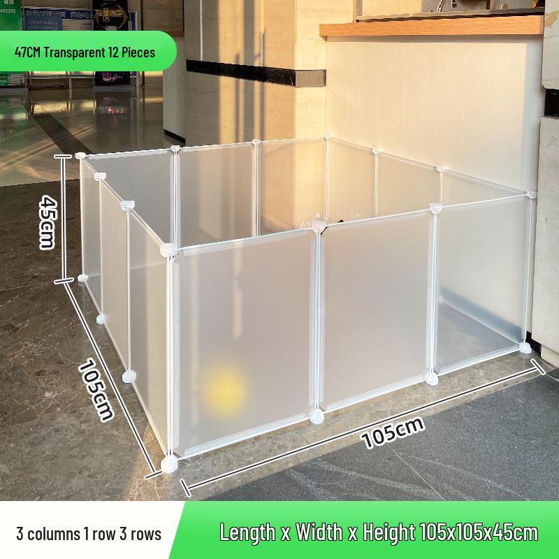 Portable Pet Fence: DIY Indoor/Outdoor, Free-Combining Small Animal Yard Cage.