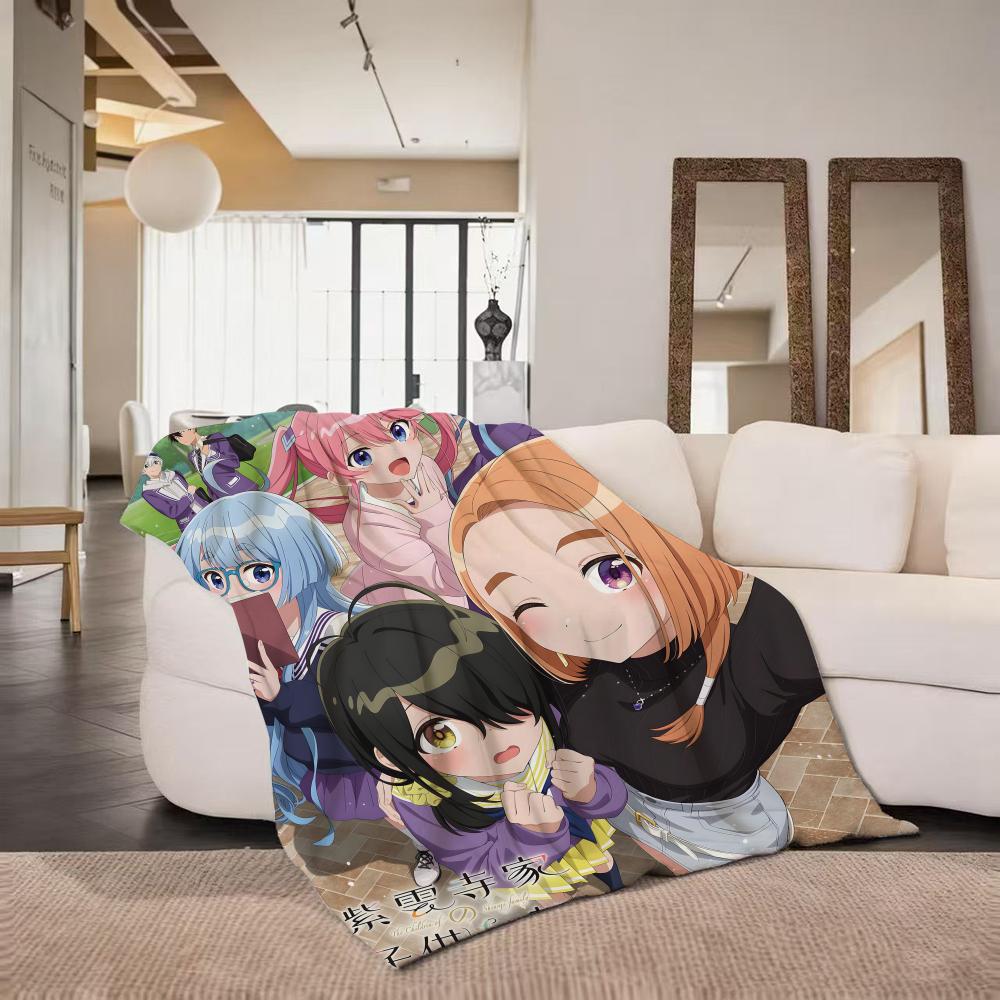 Anime The S Shiunji F Family C Children  Flannel  Blanket Suitable for Sofa Living Room Bedroom