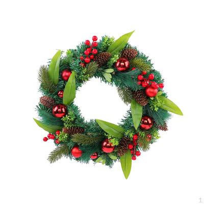 Christmas Wreath Winter Front Door Garland Home Decoration Artificial Flower for