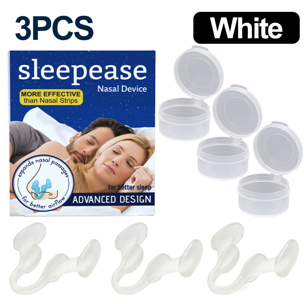 1~4Pcs Silicone Nose Clip Anti Snoring Nasal Dilator Stop Snore Aid Easy Breathe Improve Sleeping Rhinitis