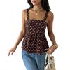 Summer Dotted Blazer Dress - Classic Vintage Style Blazer with Dotted Straps for Women