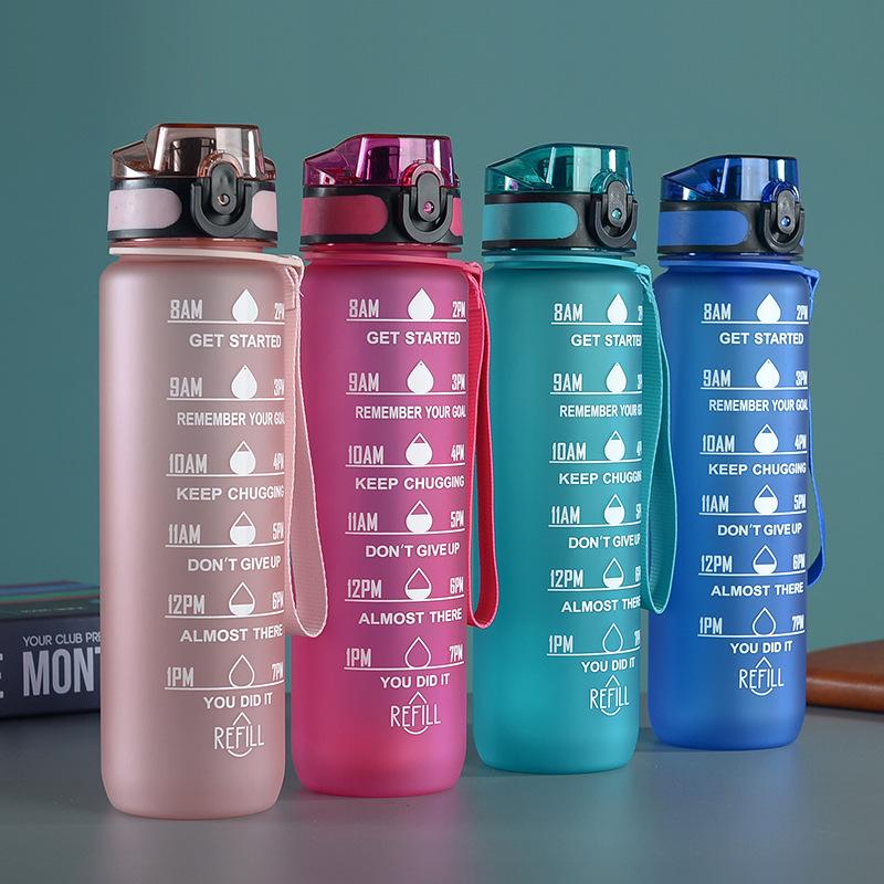 Gradient Color Ribbon Tea Infuser Space Cup with Pop-Up Lid - Large Capacity, Portable, Outdoor Fitness Sports Cup