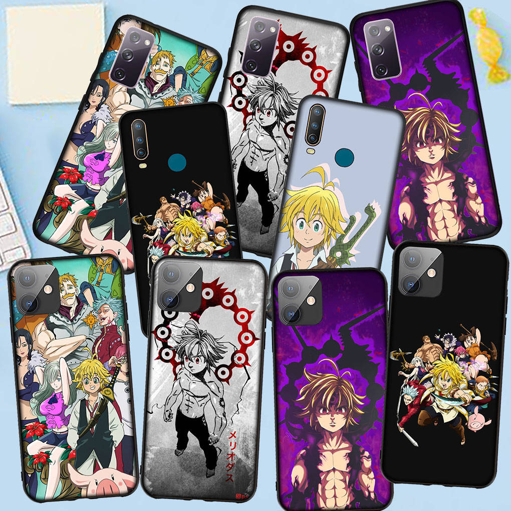 Phone Case for Samsung Galaxy S25 S24 S23 iPhone 16 15 Xiaomi Redmi Note 14 13 12 16E X 11 Pro Max Moto Huawei Anime Seven Deadly Sins Meliodas Cover