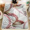 Baseball Throw Blanket Soft Cozy Warm Blanket for Couch Bed Sofa Office Camping Home Textile