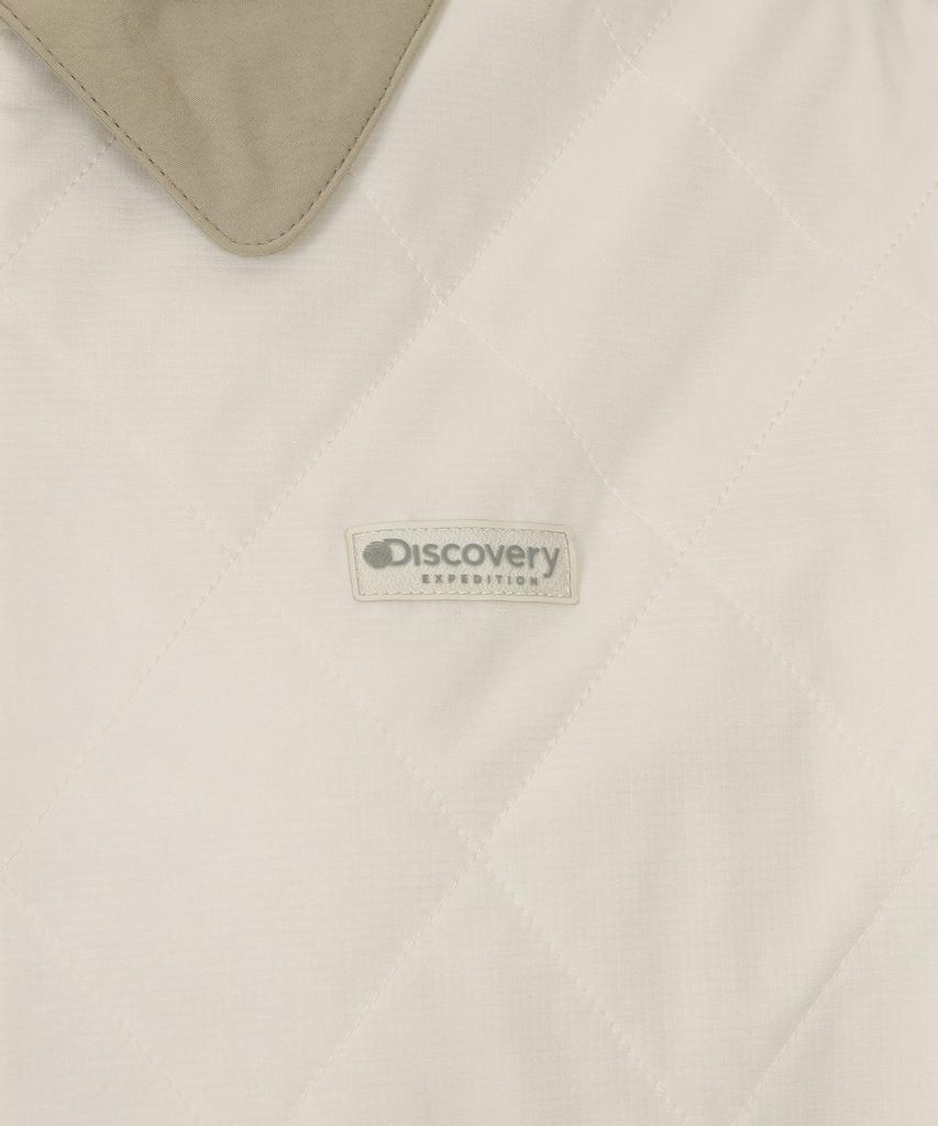 Discovery Expedition Women'S Collared Quilted Padded Jacket (Ivory)