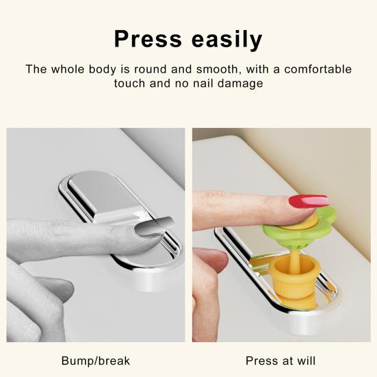 Toilet Button Pusher with Aromatherapy Slot Flower Shape Toilet Tank Button Toilet Flush Tank Button Aid Bathroom Decoration