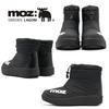 Snow Fleece 5682 Black LLL [MOZ] Men's Short-Length Boots, Waterproof, Non-Slip, Insulated, Water-Repellent, Padded, Urethane, Lining, (5682,BLK,LLL)