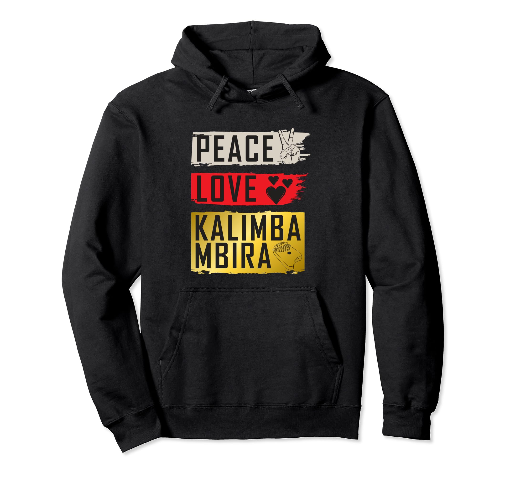 

Peace Love Kalimba Mbira Musical Instrument Mbira Player Parker