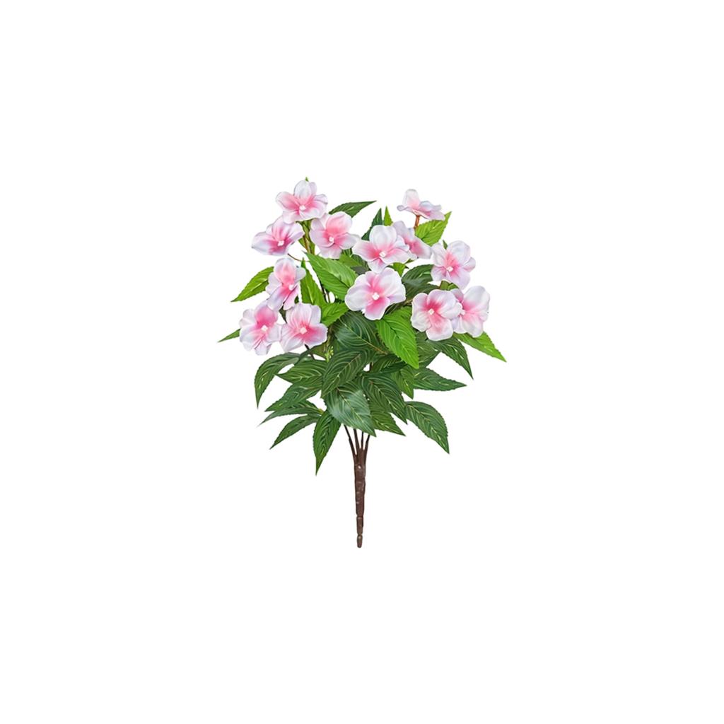 37cm Artificial Balsam Flower For Indoor Decoration, Outdoor  Garden, Balcony, And Terrace Landscaping.