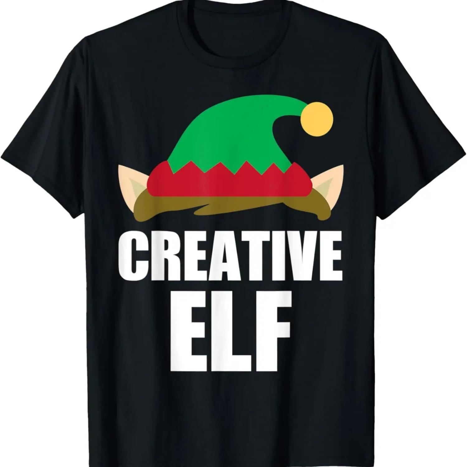 Matching Family Pajamas i m the creative elf T-Shirt S чёрный