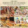 100Pcs Disposable Appetizer Forks Bamboo Dessert Cocktail Forks Restaurant Tableware  Household Use