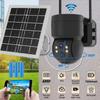 ICSEE WIFI-Überwachungs-Solar-PTZ-Kamera, farbenfrohe Nachtsicht, Zwei-Wege-Audio, PIR-Erkennung, Outdoor, IP66 wasserdicht, Solarstrom-Sicherheits-IP-Kamera