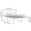 Solid Wood Bed with Headboard Wax Brown 160 X 200 Cm Pine