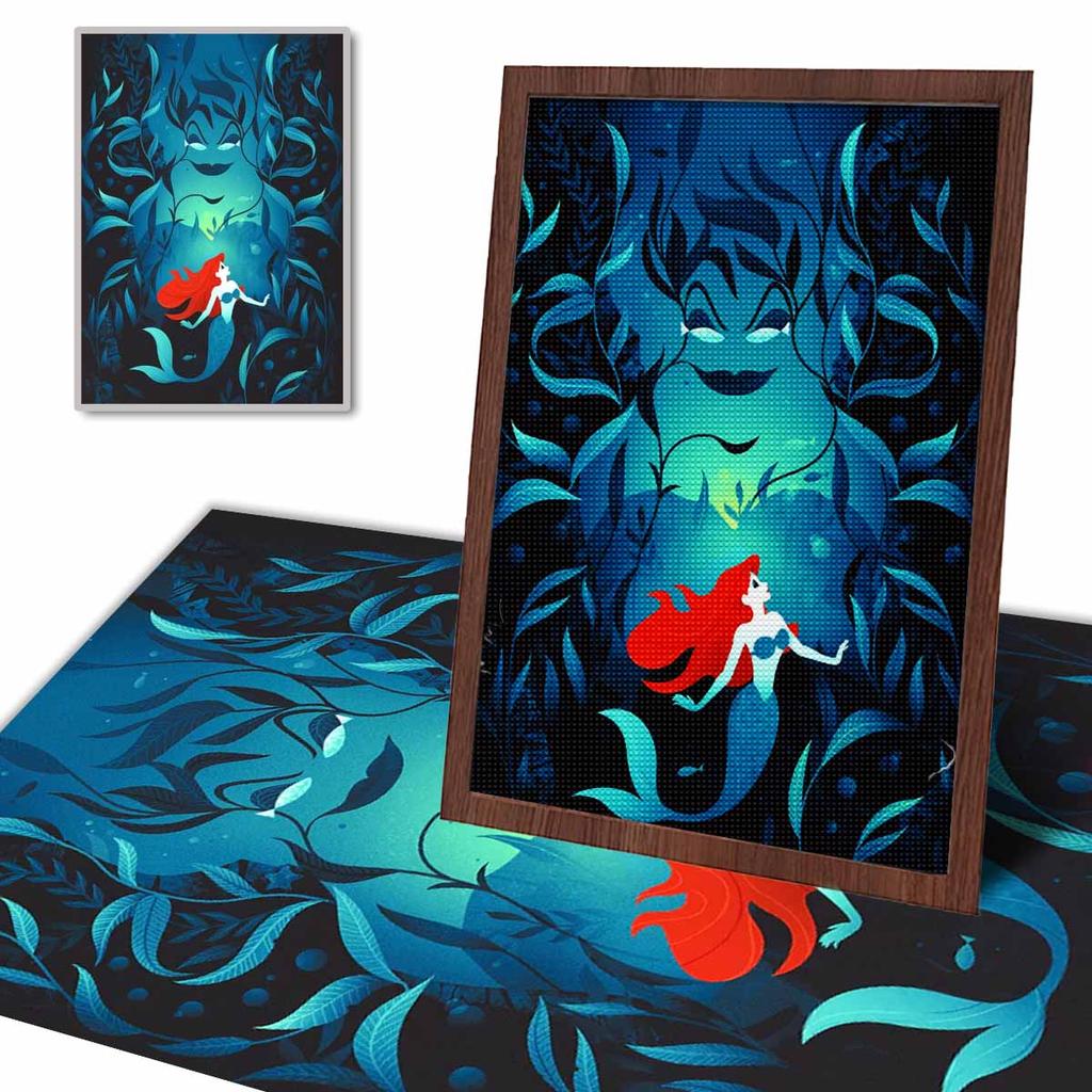 Full Round Diamond Painting Mermaids and Witches Art Rhinestone Picture Mosaic DIY 5D Cross Stitch Embroidery Home Decoration