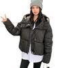 Puff short down cotton jacket women's 2025 winter new Korean Kendou style hooded loose thickened bread jacket