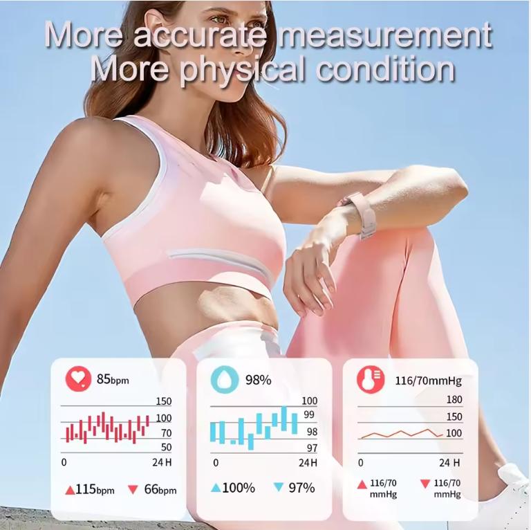 2025 New Smart Watch Women Gift 1.83“ HD Screen GPS Track Heart Rate Monitor Waterproof BT Call Sport Smartwatch