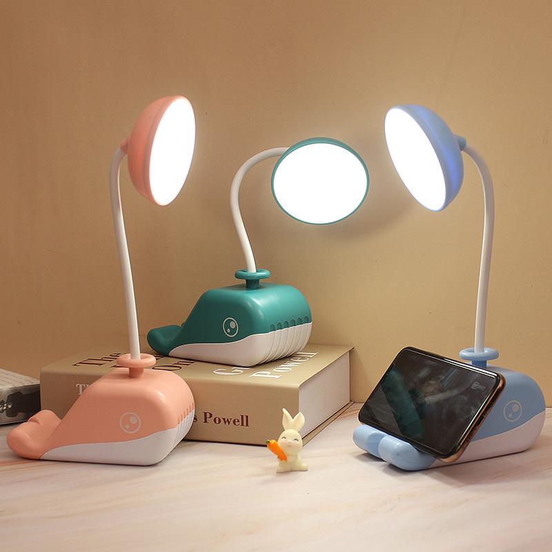Custom Logo Small LED Table Lamp - Eye-Protecting USB Reading Light for Gifts & Promotions