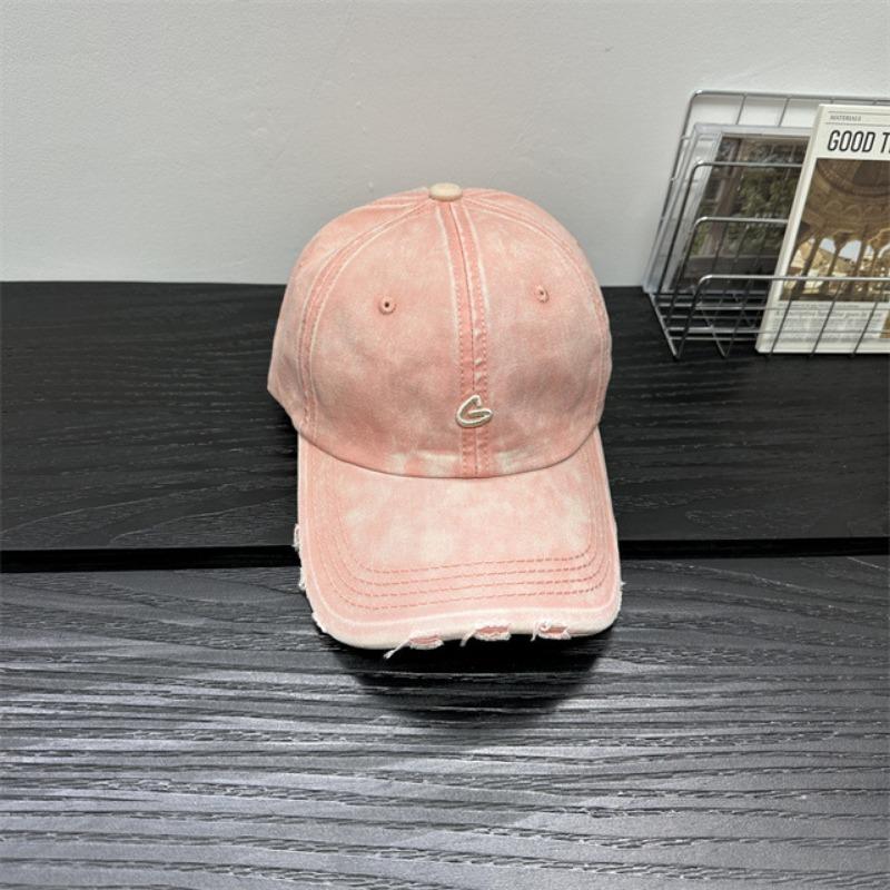 

New retro washed old baseball cap children wide brim edging simple face cap Adjustable