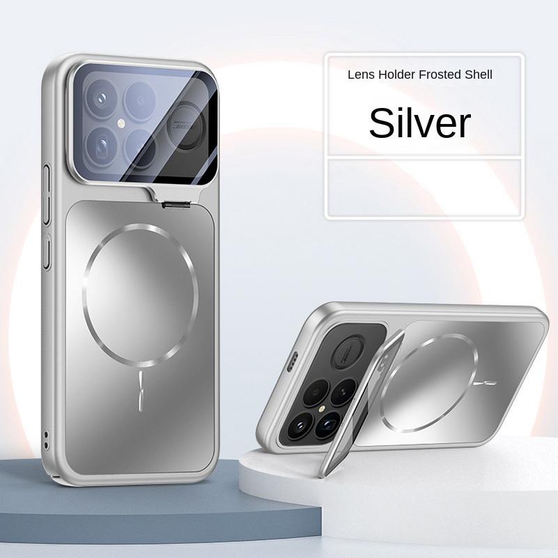 

AG Frosted Back Glass Lens Holder Case For Poco F8 Ultra POCO F8 Pro with Magsafe Magnetic Slim All-inclusive Cover Poco F8 ultra