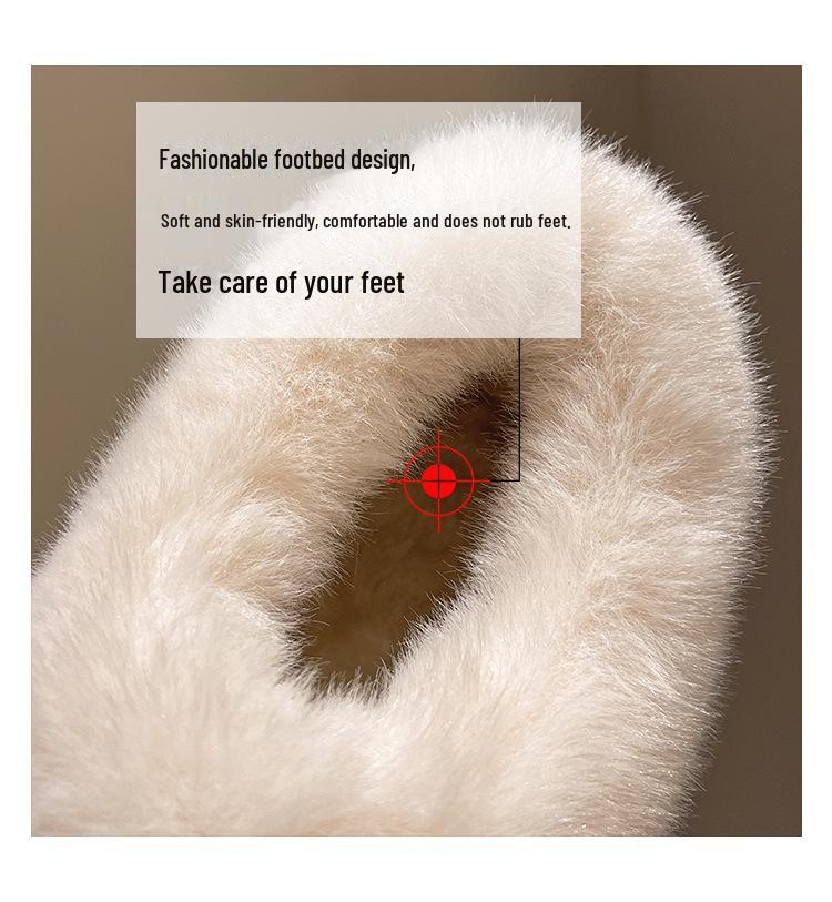 Cizme de zăpadă pentru femei 2024 cu căptușeală de catifea - Antiderapante, cu talpă groasă și blană pentru iarnă