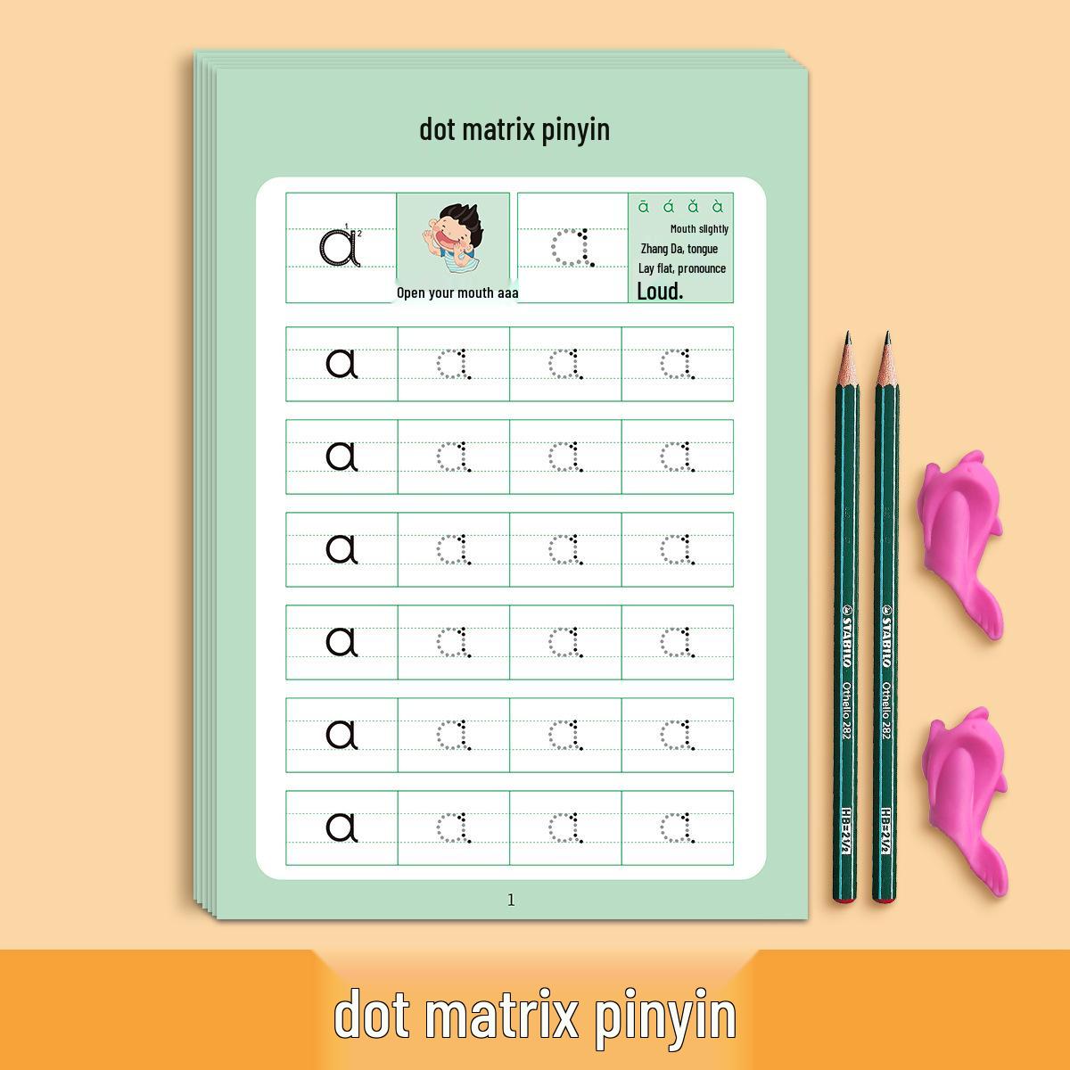 Children s Digital Penmanship Copybook: Kindergarten to Primary School Pinyin Practice