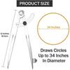 Woodworking Compass Drawing Carpenter Compass 150MM-300MM Circular Marking Tool Design Layout Tool for Geometry Drawing Drafting