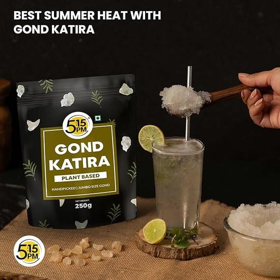 5:15PM Gond Katira 250g | Gondh Gum | Edible Gum Gond for Laddu | 100% Pure & Natural Gond for Laddu | Tragacanth