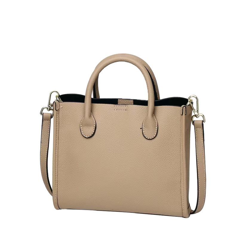 Dámská taška s velkokapacitní taškou přes rameno na jedno rameno Crossbody kabelka Hovězí kůže pro dojíždění z pravé kůže Kabelka přes rameno