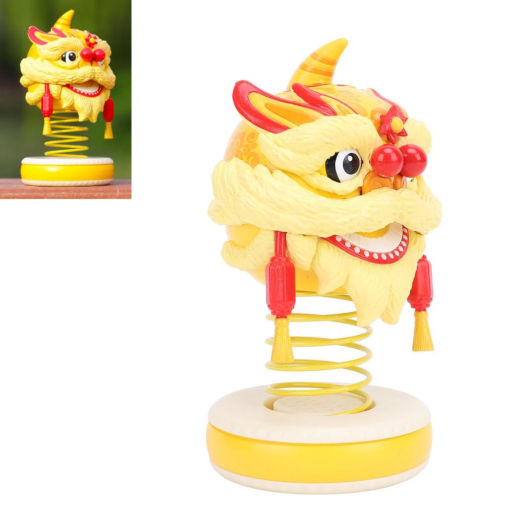 Lion Dance Decoration Innovative Spring Lion Dance Nodding Ornament Handicraft Lion Dance Figurine for Car