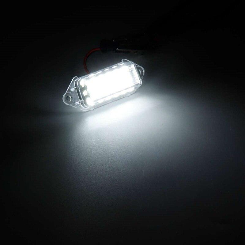 Pair Error Free Led Car Number Plate Lights 18 SMD White Led License Plate Light Lamp Bulb For Mitsubishi Lancer X EVO 2003-2007