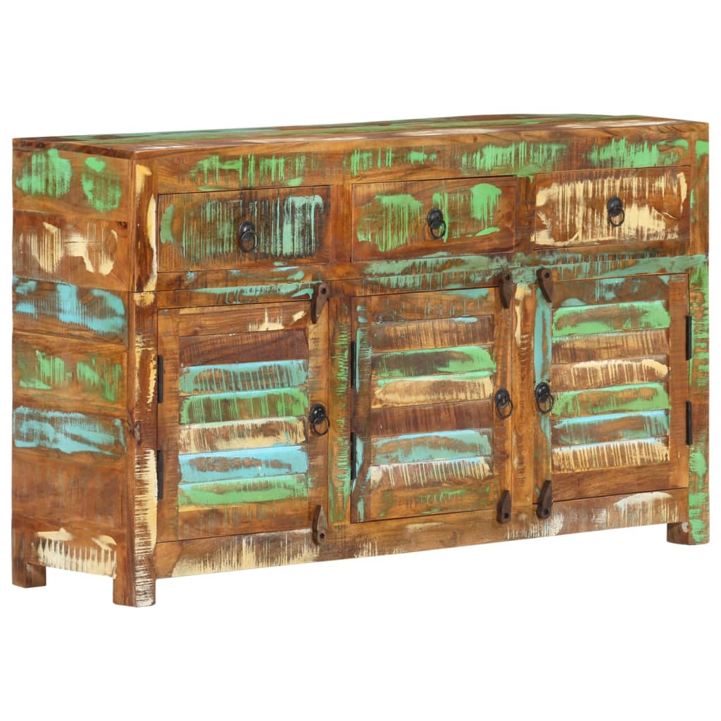 Sideboard 110x30x65 Cm Reclaimed Solid Wood