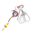 Stainless Steel 5 Hooks Lock Live Fish Buckle Fishing Stringer Clip Outdoor Tackle Tools