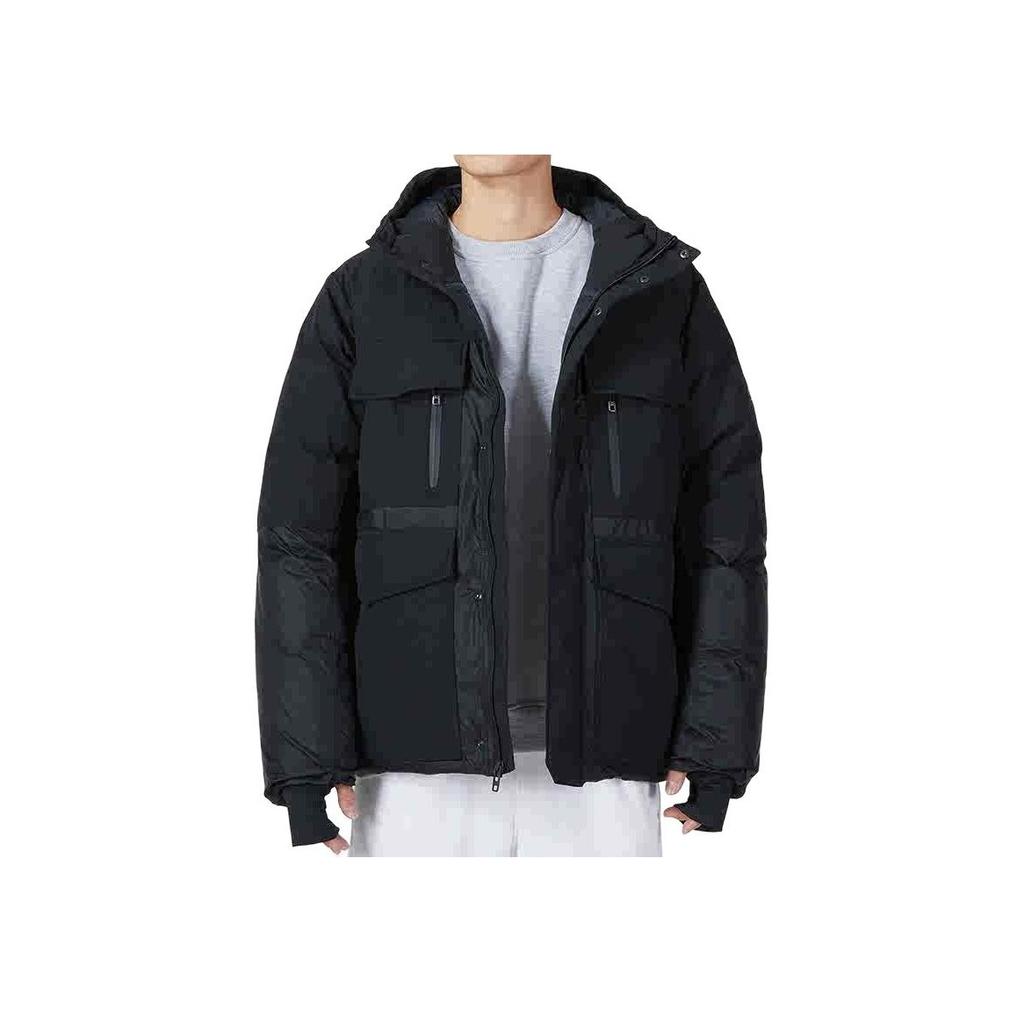 Under Armour Solid Color Spliced Straight Sleeve Jacket Men Outerwear Black 1372653-001